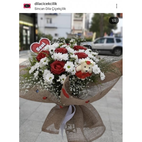 Papatya ,Gül ve ayıcık